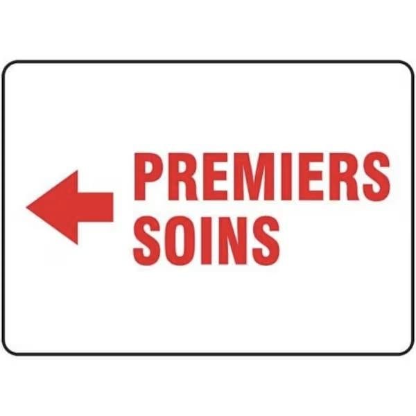 Accuform BILINGUAL FRENCH SIGN FIRST AID FRMFSD532VS FRMFSD532VS - main